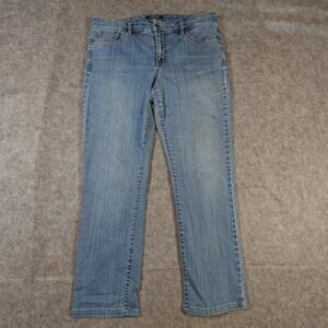 Ralph Lauren Jeans Women 10 Modern Straight Curvy Denim Medium Wash 32x26